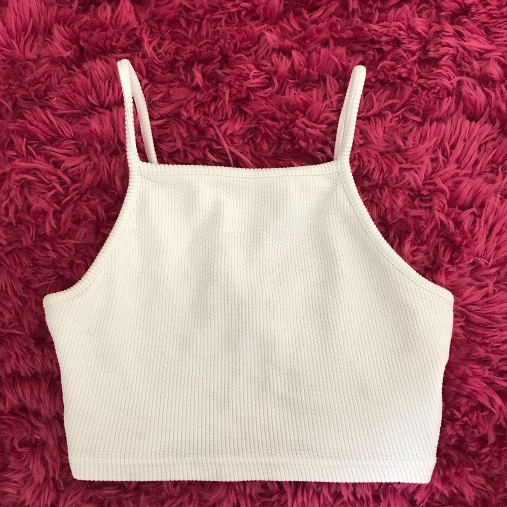 Topshop White Crop Top